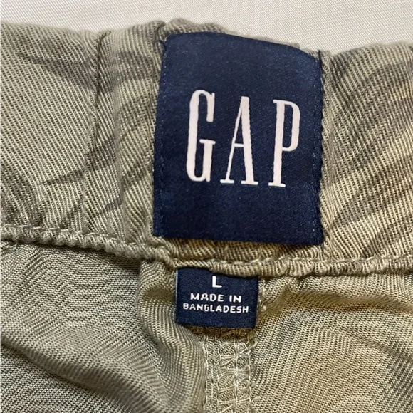 NWT Gap size large green pull on tencel shorts - Picture 5 of 13